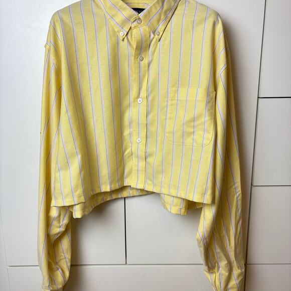 no brand Tops - Yellow stripped shirt